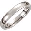 COR166:080:P Cobalt 4mm Slightly Domed Band Size 8