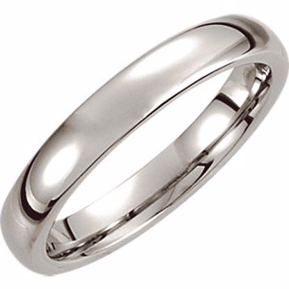COR166:012:P Cobalt 4mm Slightly Domed Band Size 12
