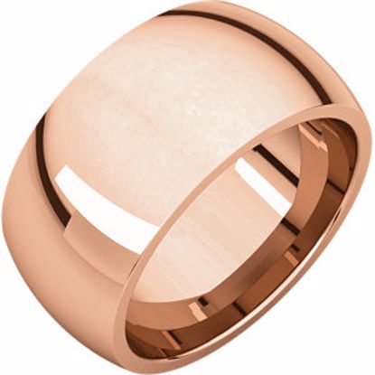 IR11:70015:P 14kt Rose 10mm Comfort Fit Band