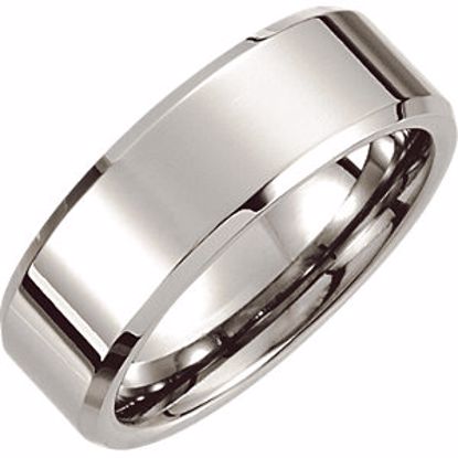 COR189:012:P Cobalt 8mm Beveled Edge Band Size 12