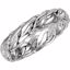 50986:425:P 14kt White 5mm Hand-Woven Band Size 11
