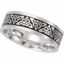 50978:140:P 14kt White 7mm Comfort-Fit Enamel Band Size 12