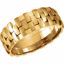 50983:278:P 14kt Yellow 8mm Pierced Band Size 9