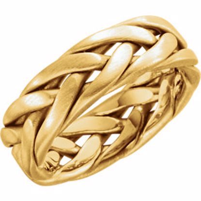 50628:10047:P 14kt Yellow NaN Hand Woven Band Size 6.5