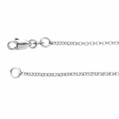 CH1004:102:P Sterling Silver Rolo Chain 1.5mm