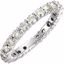 68582:104:P Charles & Colvard Moissanite® Eternity Band