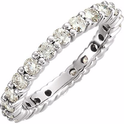 68582:105:P Charles & Colvard Moissanite® Eternity Band