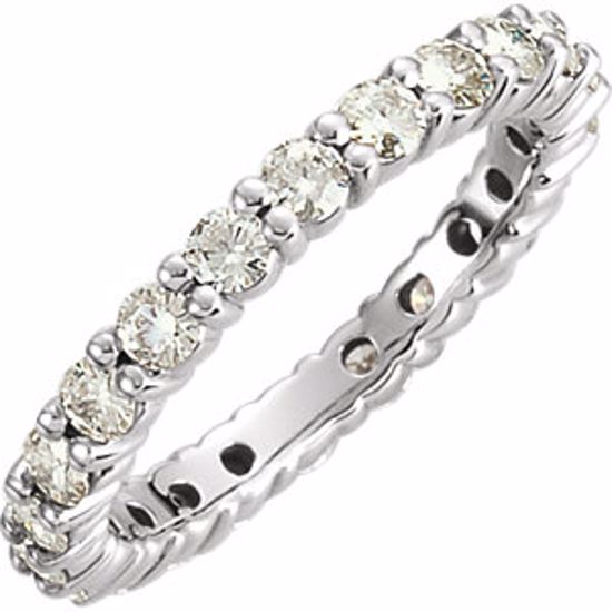 68582:105:P Charles & Colvard Moissanite® Eternity Band