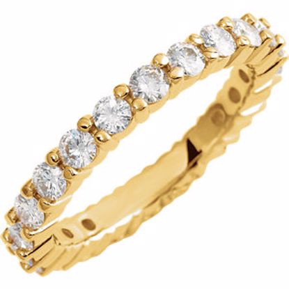 68582:106:P Charles & Colvard Moissanite® Eternity Band