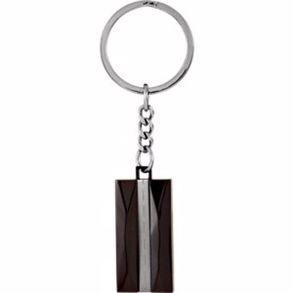 KR860:101:P Immerse Plated Stainless Steel & Titanium Key Ring