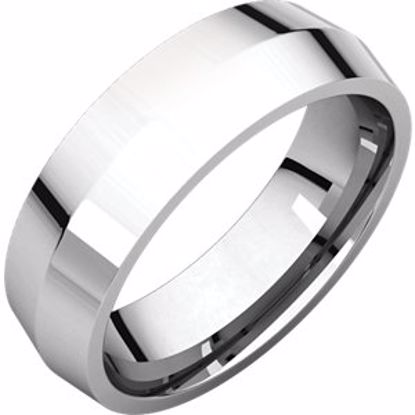 KER7.5:102:P Platinum 6mm Knife Edge Comfort Fit Band