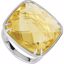 68715:1008:P 20mm Double Sided Checkerboard Lemon Quartz Ring