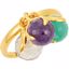 68850:115:P 18kt Yellow Vermeil Multi-Gemstone Ring Size 6