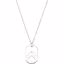 68792:104:P Sterling Silver 32x20.6mm .02 CTW Diamond Dog Tag 18" Necklace with Packaging