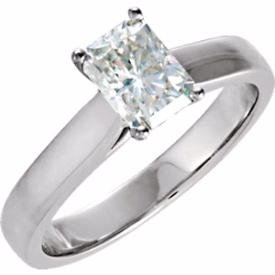 68901:103:P Charles & Colvard Moissanite® & Diamond 4-Prong Engagement Ring