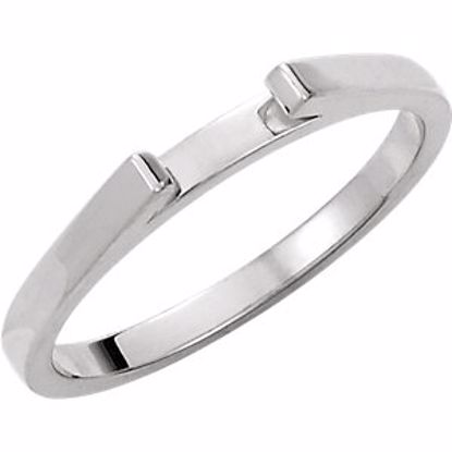 4558:5739:P 10kt White Band for 4mm Round Ring 