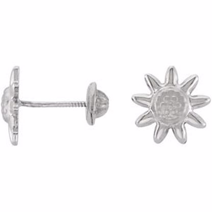 192013:101:P Youth Sunflower Earrings 