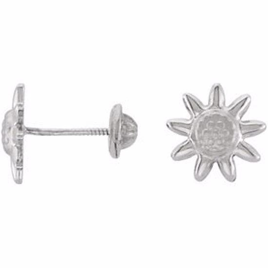 192013:101:P Youth Sunflower Earrings 
