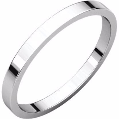 F4:900:P Sterling Silver 2mm Flat Band