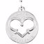85179:105:P 14kt White Make A Difference Pendant