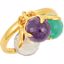 68850:1160:P 18kt Yellow Vermeil Multi-Gemstone Ring Size 7