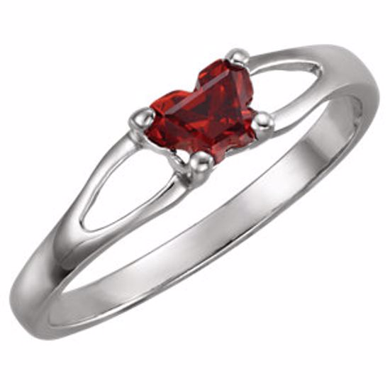 19395:1120:P 10kt White Bfly® January CZ Birthstone Ring