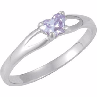 19395:1170:P 10kt White Bfly® June CZ Birthstone Ring