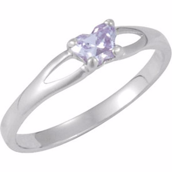 19395:1170:P 10kt White Bfly® June CZ Birthstone Ring