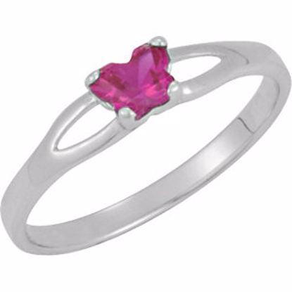 19395:1180:P 10kt White Bfly® July CZ Birthstone Ring