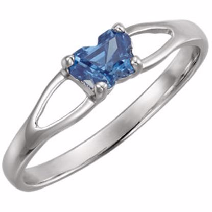19395:1200:P 10kt White Bfly® September CZ Birthstone Ring