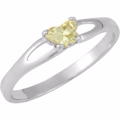 19395:1220:P 10kt White Bfly® November CZ Birthstone Ring