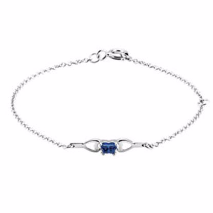 19800:1320:P 10kt White September Birthstone Bracelet