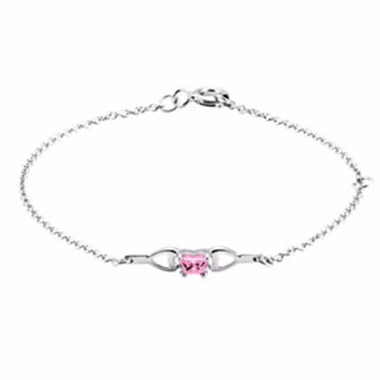 19800:1330:P 10kt White October Birthstone Bracelet