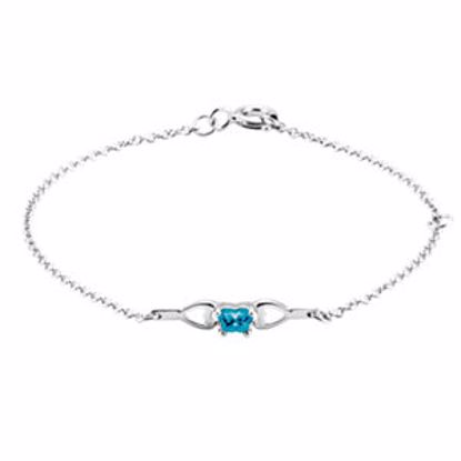19800:1350:P 10kt White December Birthstone Bracelet