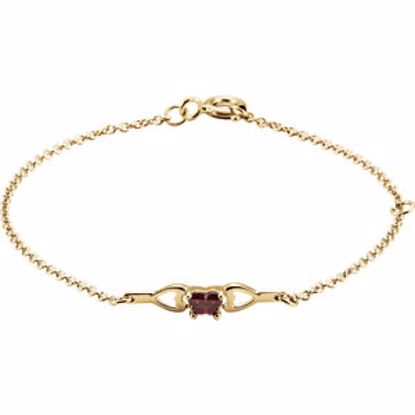 19800:1120:P 10kt Yellow January Birthstone Bracelet