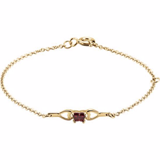 19800:1120:P 10kt Yellow January Birthstone Bracelet