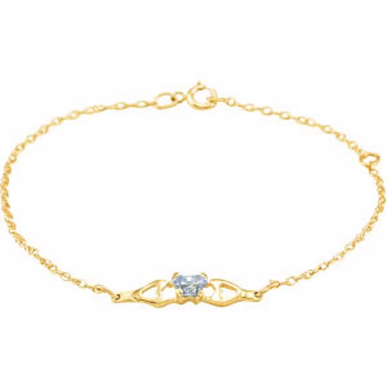 19800:1170:P 10kt Yellow June Birthstone Bracelet