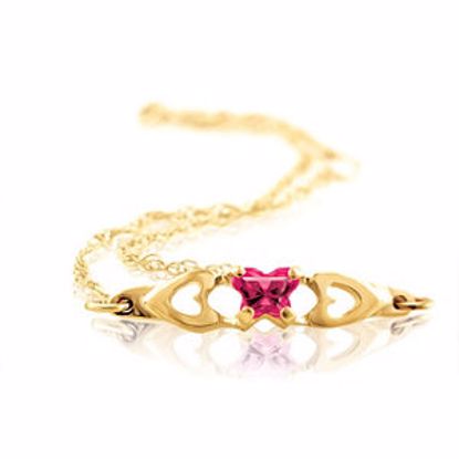 19800:1180:P 10kt Yellow July Birthstone Bracelet