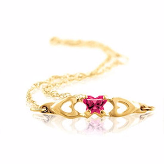 19800:1180:P 10kt Yellow July Birthstone Bracelet