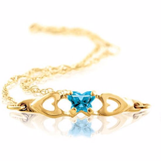 19800:1230:P 10kt Yellow December Birthstone Bracelet