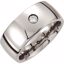 COR215D:090:P Cobalt 10mm .10 CTW Diamond Band Size 9