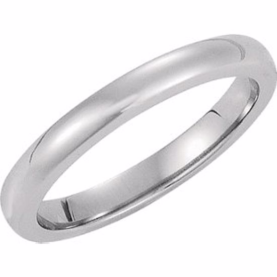 COR231:090:P Cobalt 2.8mm Domed Band Size 9
