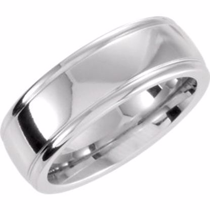 COR226:0115:P Cobalt 7mm Slightly Domed Band Size 11.5
