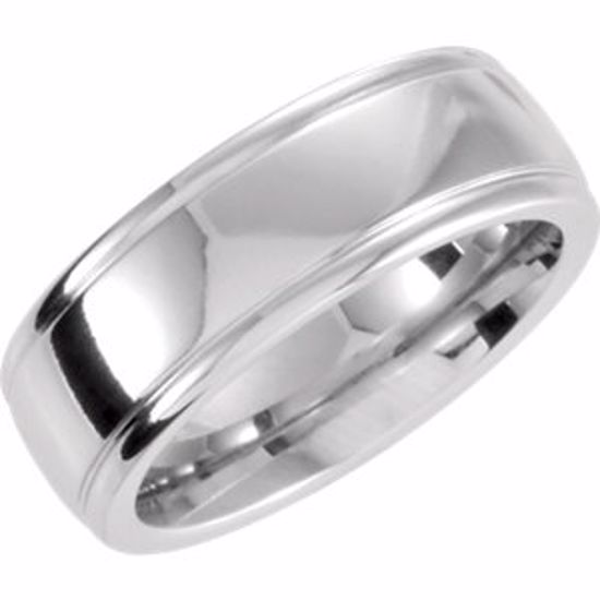 COR226:0115:P Cobalt 7mm Slightly Domed Band Size 11.5