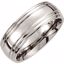 COR236:070:P Cobalt 8mm Grooved & Domed Band Size 7