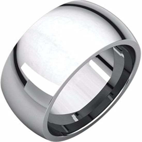 IR11.5:907:P Sterling Silver 10mm Comfort Fit Band