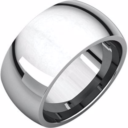 IR15:907:P Sterling Silver 10mm Comfort Fit Band