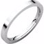 FIR11.5:212:P Sterling Silver 2mm Flat Comfort Fit Band