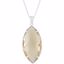 68528:370:P Sterling Silver 28x14mm Honey Quartz 18" Necklace