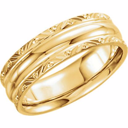 50675:60033:P 14kt Yellow 6mm Comfort-Fit Band Size 6